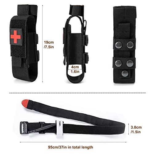 Tourniquet Set with Shears & MOLLE Pouch - One-Hand Hemorrhage Control — view 3