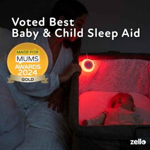 Zello Portable Pro Max White Noise Machine Baby Sleep Aid – 55+ Hour Battery, 30 Advanced Sounds, Coloured Night Light, Smart Memory & Timer, Rechargeable for Travel & Home — view 3