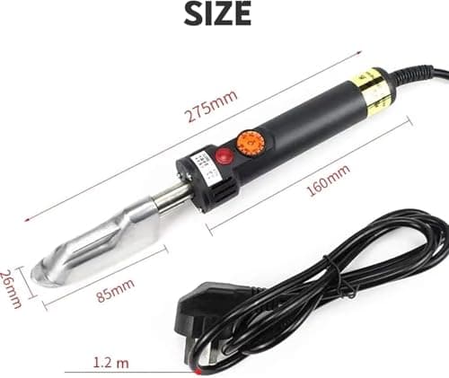 Electric Leather Iron, Crafts Quilting Small Iron For, Digital Display Mini Temperature 50-350℃ Adjustable, for Craft Leather Repair Shoes Bag Crease Removal — view 3
