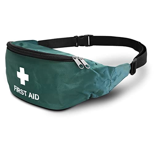 RE-GEN Empty Refillable First Aid Home Office School Work Sports Travel Outdoor Bum Bag Waist Pack Pouch Green