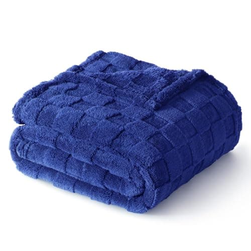 Exclusivo Mezcla Checkered Fleece Throw Blanket for Sofa Couch, 127x152 CM — view 2