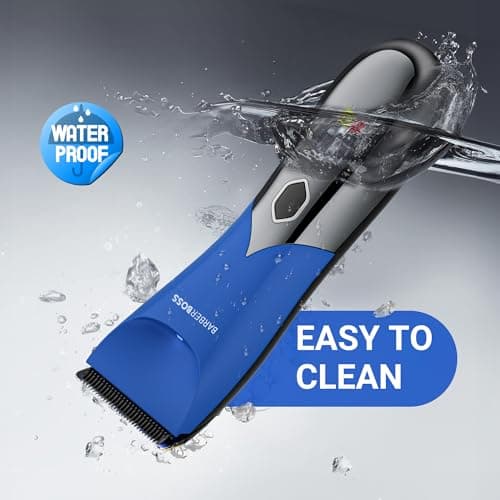 BarberBoss Men's Electric Body Shaver, Rechargeable Intimate Body Shaver, Waterproof, Gentle on Groin and Pubic Hair, Travel Lock — view 6