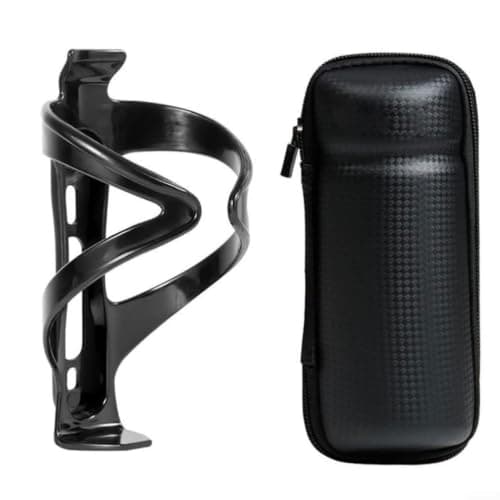 Honseadek Bicycle Transport Cases & Bags, Carbon Fiber Style Eva Bike Frame Bag With Water Bottle Cage, Road Bike Seat Pouch For Tools Phone Wallet, Easy Install Cycling Storage sets