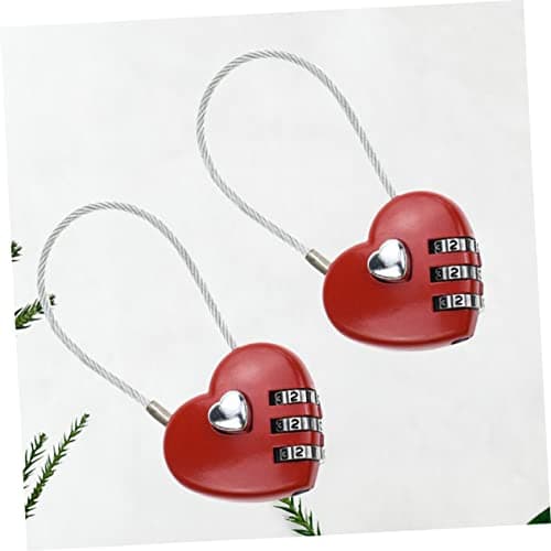 STOBOK 2pcs Concentric Lock Case Luggage Combination Lock Password for Travel TSA Approved — view 4