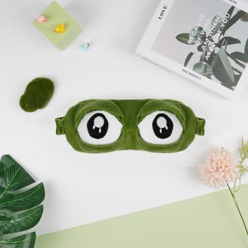 ACWOO 3D Frog Eye Sleep Mask Funny Gift for Kids Men Women Sleep Travel — view 5