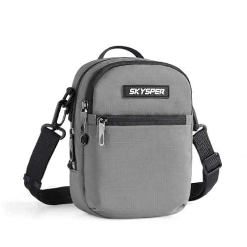 SKYSPER Small Anti Theft Crossbody Sling Bag RFID Cross Body Bag Travel Shoulder Daypack(Darkgray)