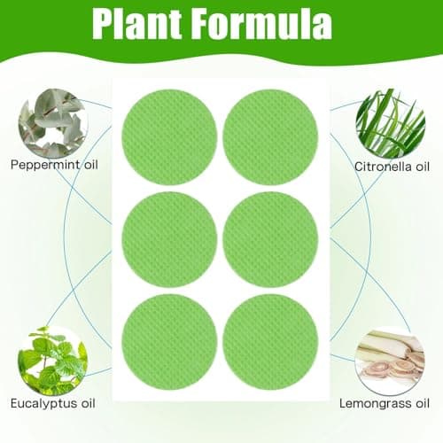 Natural Insect Repellent Mosquito Patch Stickers for Kids Patch Camping Gadgets Essential Travel Mosquito Can Be Attached to Clothes,Plant Based Ingredients for Kids，Aldult (60 PCS Green) — view 4