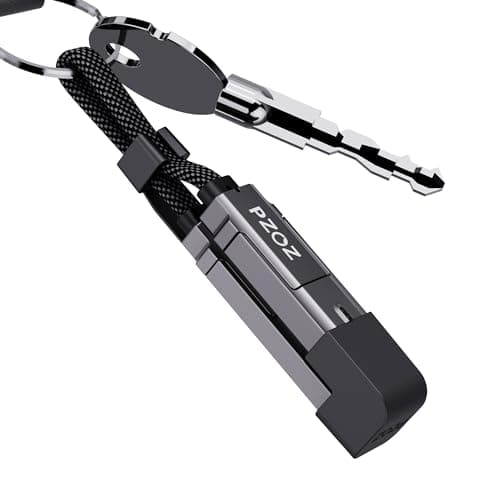 PZOZ Keychain Charging Cable Charger Cable Keyring Multi Charger Cable