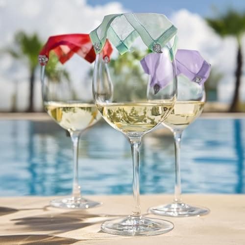 Weighted Wine Covers, 4 Piece Weighted Drink Cover, Reusable Protector Mesh Lid Marking Portable For Airplane Christmas Travel Cup Mug — view 2