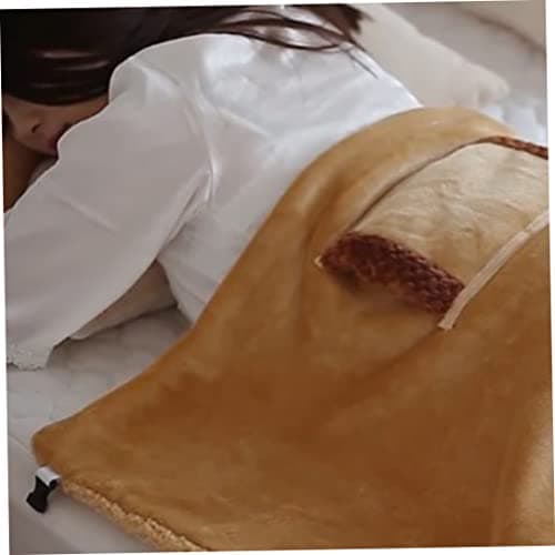 Lap Heated Throw Blanket Warm Electric Blanket with Hand Warmer Pocket USB Cable 24x32inch - heating heated throw — view 3