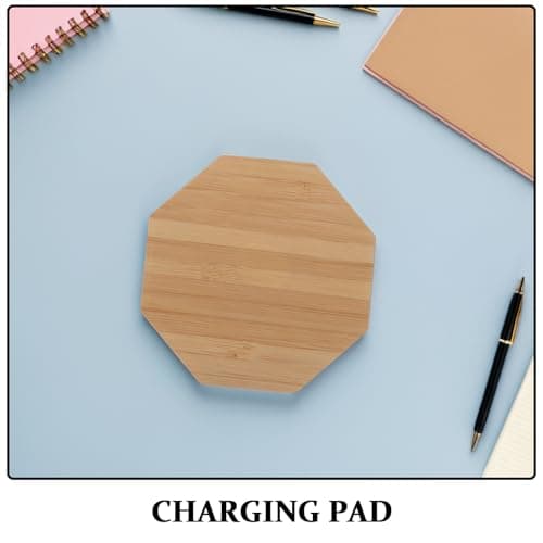 Wooden Wireless Charger 10w Fast Charging Pad for Mobile Phones — view 3
