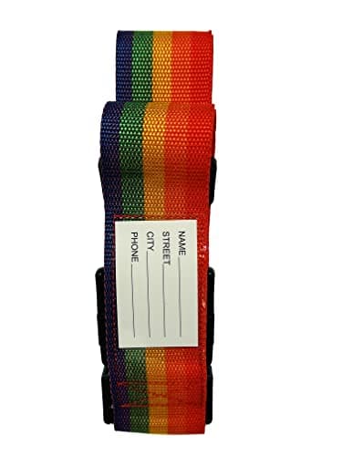 Luggage Belt, Pack of 2, Luggage Straps, Heavy Duty, Adjustable Suitcase Belts, Lock with Password, Suitcase Tags — view 3