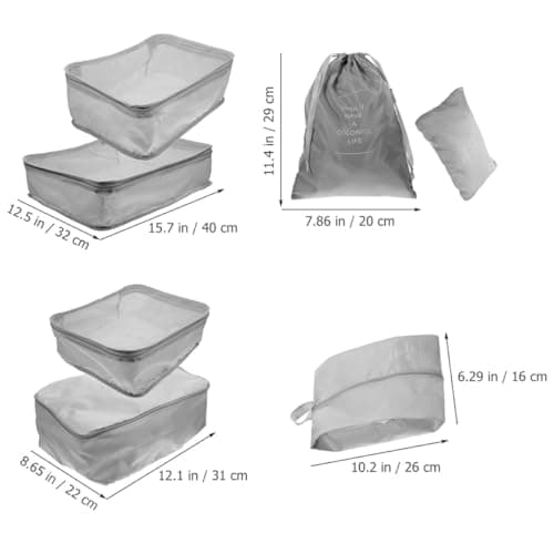 Travel Packing Bags 7 Piece Oxford Cloth Organiser Set — view 2