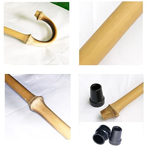 AMOCHO Bamboo Wood Walking Stick for Men and Women，80cm/31in, 85cm/33in, 90cm/35in，Walking Cane for Seniors，canes for Fathers Mothers (Size : 90cm/35in), Onecolor — view 4