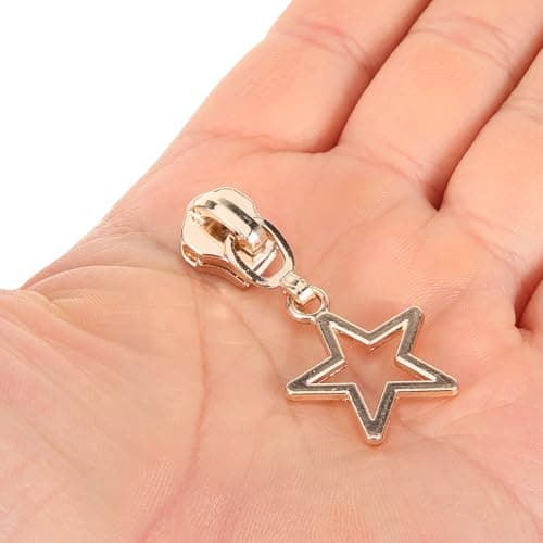 Parliky 10pcs Metal Zipper Pull Charms for Luggage Bags Zipper Replacement Repair Kit for Jackets Dresses Accessories for Backpacking Travel — view 3