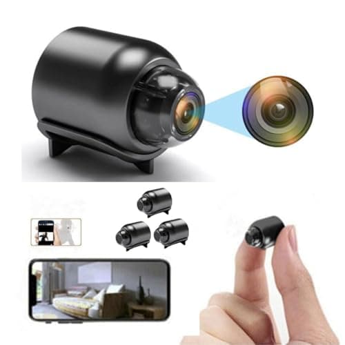 Mini Camera -1080P WiFi Hidden Wireless Secret Magneti Mini Baby Spy Home Security Micro Small Surveillance with Motion Detection App Control (2PCS) — view 3