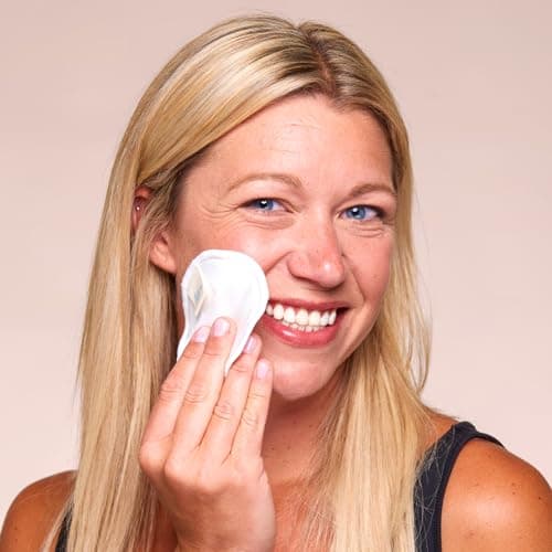 Lucy Bee Eco-Friendly Bamboo & Cotton Reusable Face Pads, 5-Pack with Wash Bag - Soft, Sustainable Makeup Remover Alternative — view 3