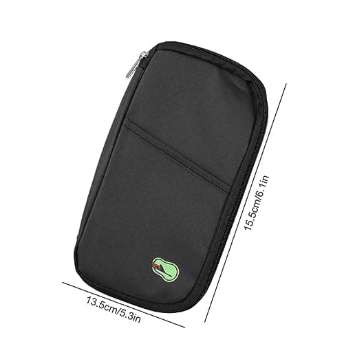 GLADFRESIT Travel Wallet Passport,RFID Organizer Pouch for Cards, Documents, IDs, Money (Black) — view 2