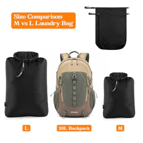 ByYear Travel Laundry Bag, Pump-free Vacuum Compressible Laundry Bag, Black — view 2