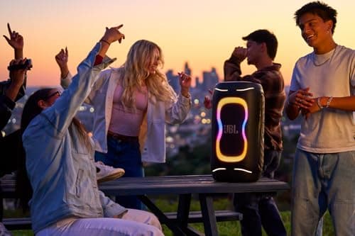JBL PartyBox 130, Portable Party Speaker with Foldable Handle, Black — view 4