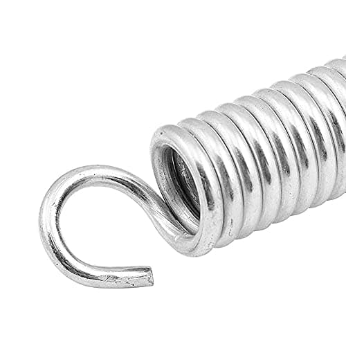Extended Compressed Spring Small Dual Hook Ends Heavy-Duty Stainless Steel Replacement Springs Tension Spring for Tents, awnings, caravans - Fastening Accessories (Pack of 2) — view 6