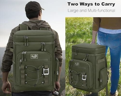 YOUNGOA 30L Cooler Backpack, Large Insulated Leakproof Picnic Backpack — view 6