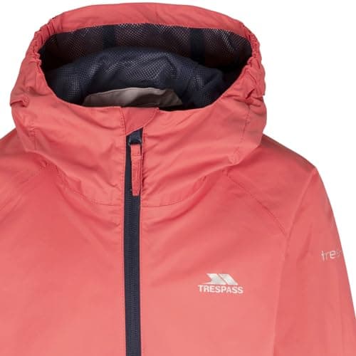 Trespass Kids Packaway Waterproof Jacket Qikpac Peach Blush 7/8 — view 2