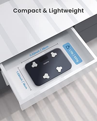 RENPHO Travel Scales for Body Weight with App, Compact, 11.02" x 7.09" — view 2
