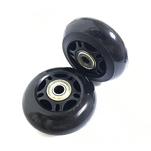 LOTOWELZON 2pc Luggage Suitcase Replacement Wheels OD68xTHK24mm/2.68x0.94in — view 4