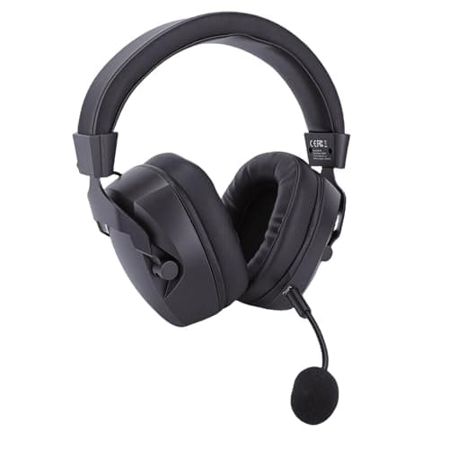 Huairdum Wireless Gaming Headset for PC Laptop Console (Black) — view 2