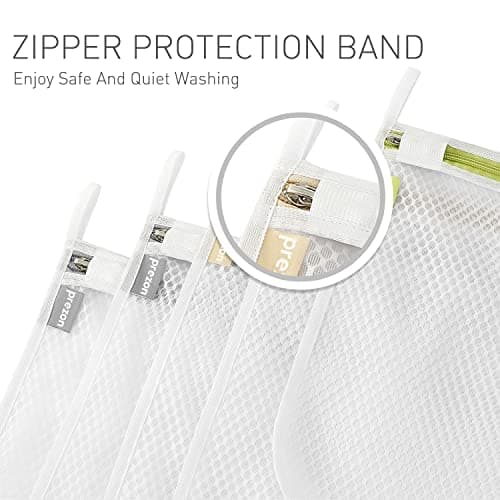 Prezon Mesh Laundry Bags, Washing Machine Wash Bags, Reusable and Durable Mesh Wash Bags for Delicates Blouse, Hosiery, Underwear, Bra, Lingerie Baby Clothes - 3M — view 4