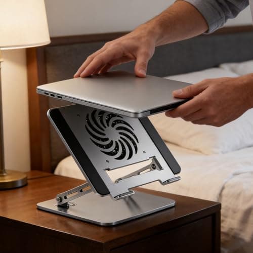 Laptop Riser Portable Carbon Steel Mount — view 2