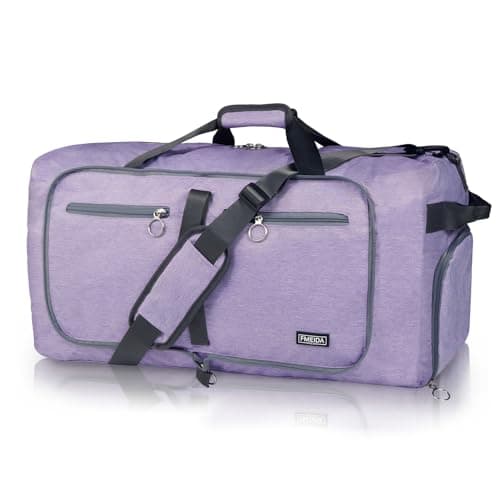 Fmeida 65L Foldable Travel Duffle Bag Waterproof Holdall Luggage Bags