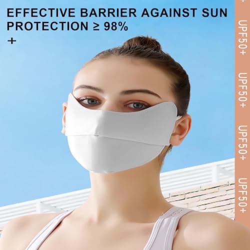 Uv Protection Masque Sunscreen Masque Eye Protection Reusable — view 2