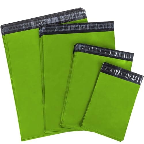 Venuscello® 50 x Mailing Bags Green Polythene Postage Postal Mailers 9" x 12" for Shipping Parcel Packing