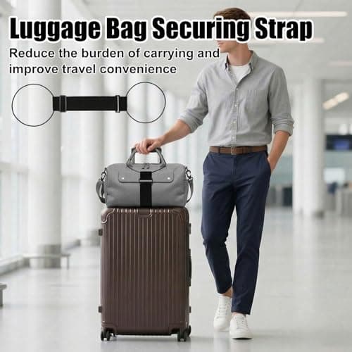 4 Pcs Adjustable Travel Luggage Straps for Suitcases — view 6