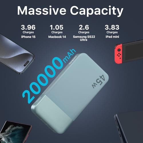 NOBIS Power Bank Fast Charging 45W 20000mAh Portable Charger — view 3