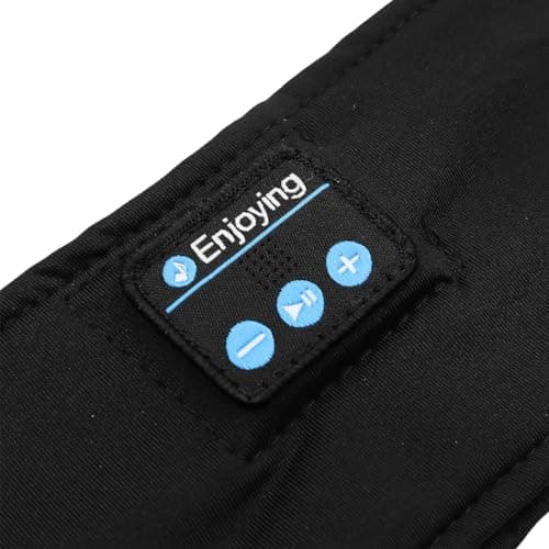 WANGCL Bluetooth Eye Mask Sleep Mask with Bluetooth Headphones Support Play Music Call Answering for Side Sleepers Travel Insomnia Relaxation Meditation Yoga — view 6