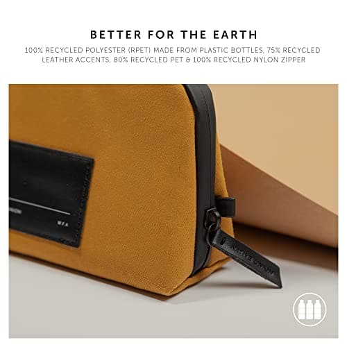 Native Union Stow Lite Organizer W.F.A Tech Organizer – Minimalist Travel Pouch Made of Recycled Materials for Everyday Accessory Storage & Protection – Stores Cables, Chargers & More (Kraft) — view 4