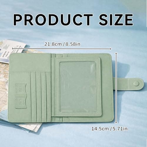 HAPPOW Passport Holder Travel Wallet RFID Blocking, PU Leather — view 2