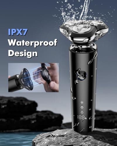 iWarmbase Electric Razor for Men, Mens Shaver with Magnetic Head — view 4