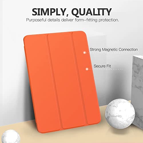 Moko Smart Case for iPad 9th/ 8th/ 7th Generation Case 10.2 Inch, Orange — view 3