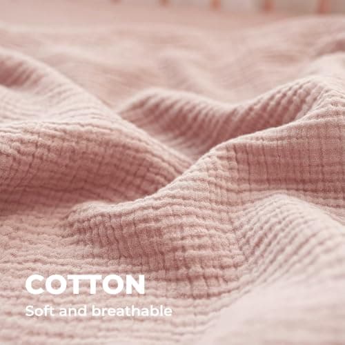 2 Pcs Toddler Pillow Cases Cotton Muslin Soft Breathable — view 3