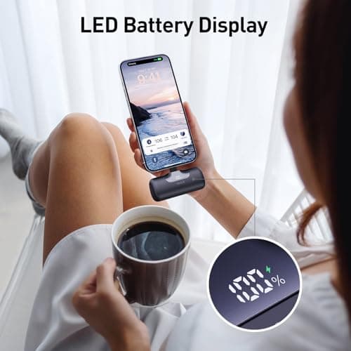 iWALK Portable Charger 5500mAh Next-Gen Small Power Bank 22.5W Fast Charging Battery USB-C Portable Phone Charger for iPhone 17/16 Plus/16 Pro/16 Pro Max/15 series,iPad, Samsung Galaxy S24/S23 Android — view 5