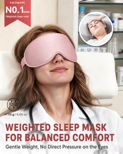 Facemoon Blackout Sleep Mask, Soft Silk-Feel 3D Eye Mask for Women — view 4