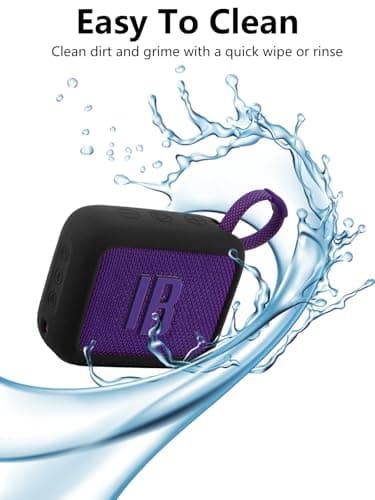Protective Silicone Cover for JBL Go 4 Portable Bluetooth Speakers - Shockproof, Dustproof, and Waterproof for Worry-Free Use Anywhere,Black — view 4