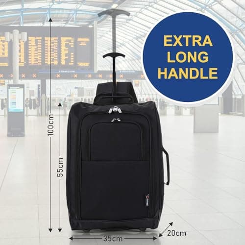 5 Cities 55cm Backpack Trolley Cabin Bag with Wheels, Hand Luggage — view 5