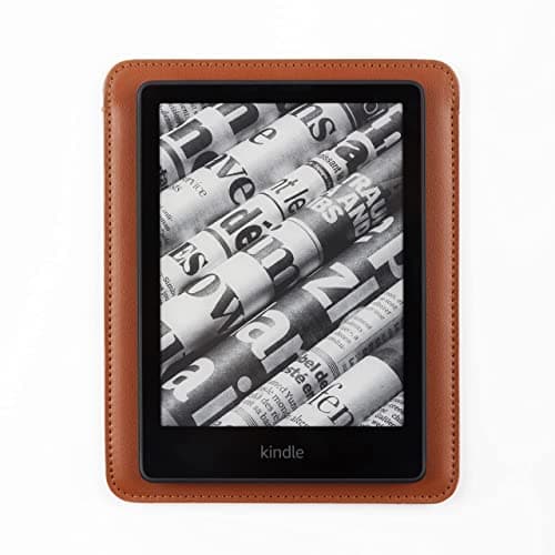 Comfyable E-Reader Sleeve Precisely Compatible for 7 Inch Kindle Paperwhite Colorsoft Edition, 6.8 Inch Kindle Paperwhite 5 (11th Generation 2021), PU Faux Leather Protective Pouch Case Cover, Brown — view 4