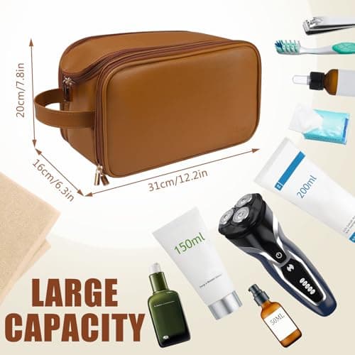 Gloppie Toiletry Bag, Wash Dopp Kit for Men, Water-Resistant Shaving Bag — view 2