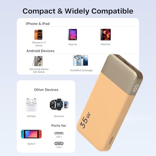 NOBIS Power Bank 35W 10000mAh Portable Charger — view 6